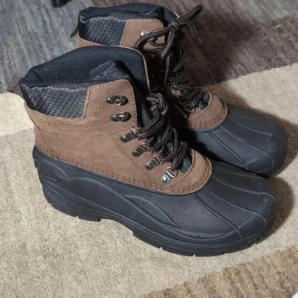 Totes Waterproof Lace Up Winter Boots - Picture 1 of 6